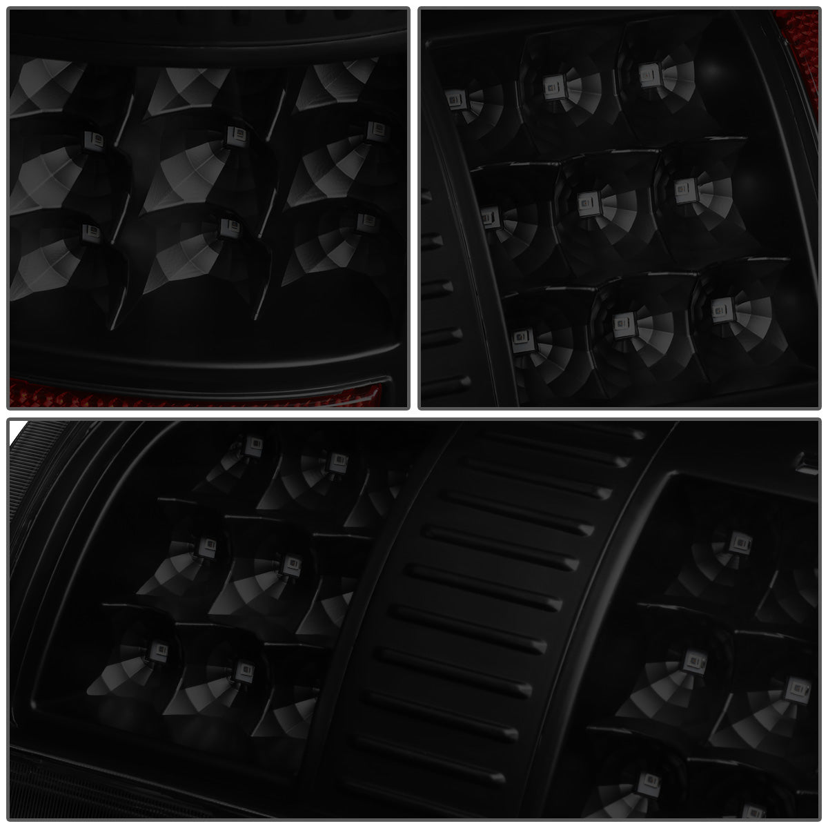 FAROS TRASEROS 07-13 GMC SIERRA 1500 - 07-14 GMC SIERRA 2500HD 3500HD - DOES NOT FIT DUALLY MODELS, DOES NOT FIT DENALI MODELS, DOES NOT FIT MODELS WITH 921 BACKUP BULB MODELS - LED - BLACK / SMOKE