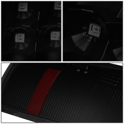 FAROS TRASEROS 07-13 GMC SIERRA 1500 - 07-14 GMC SIERRA 2500HD 3500HD - DOES NOT FIT DUALLY MODELS, DOES NOT FIT DENALI MODELS, DOES NOT FIT MODELS WITH 921 BACKUP BULB MODELS - LED - BLACK / SMOKE