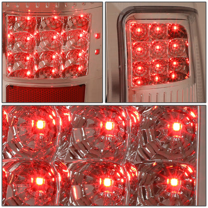 FAROS TRASEROS 07-13 GMC SIERRA 1500 - 07-14 GMC SIERRA 2500HD 3500HD - DOES NOT FIT DUALLY MODELS, DOES NOT FIT DENALI MODELS, DOES NOT FIT MODELS WITH 921 BACKUP BULB MODELS - LED - CHROME / CLEAR