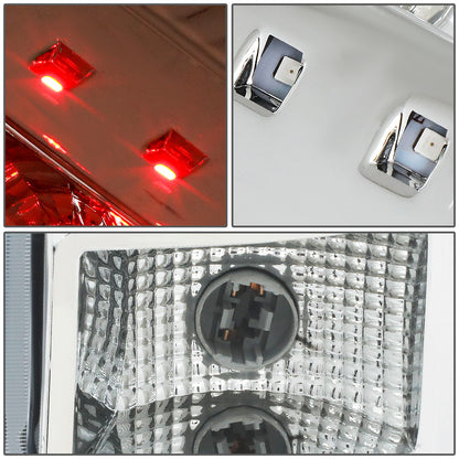 FAROS TRASEROS 07-13 GMC SIERRA 1500 - 07-14 GMC SIERRA 2500HD 3500HD - DOES NOT FIT DUALLY MODELS, DOES NOT FIT DENALI MODELS, DOES NOT FIT MODELS WITH 921 BACKUP BULB MODELS - LED - CHROME / CLEAR