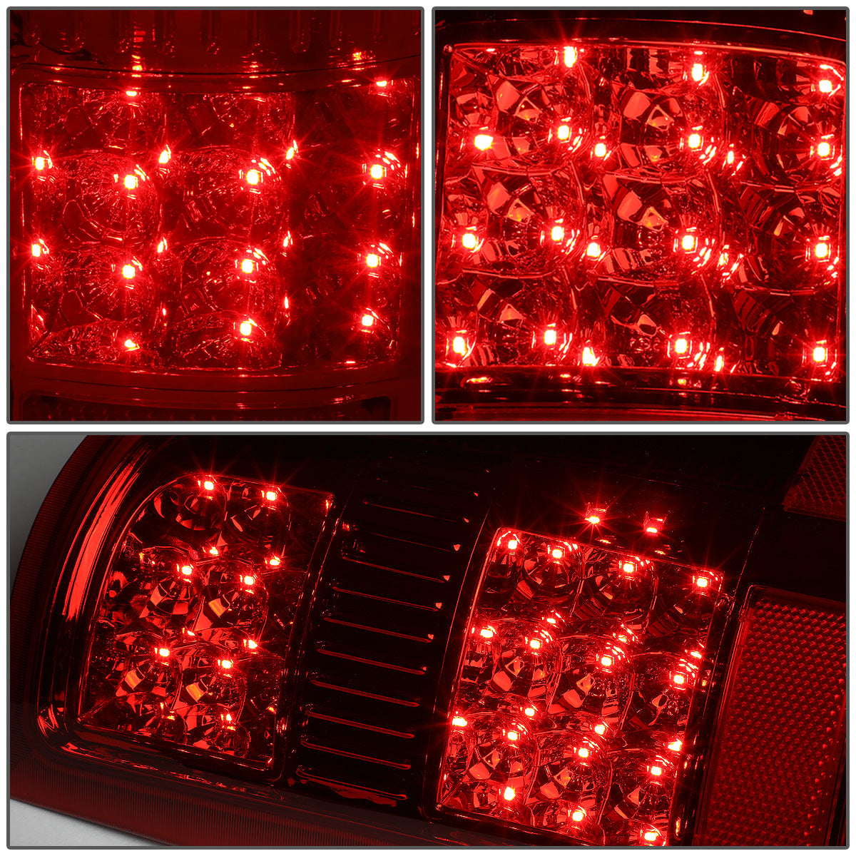 FAROS TRASEROS 07-13 GMC SIERRA 1500 - 07-14 GMC SIERRA 2500HD 3500HD - DOES NOT FIT DUALLY MODELS, DOES NOT FIT DENALI MODELS, DOES NOT FIT MODELS WITH 921 BACKUP BULB MODELS - LED - CHROME / RED