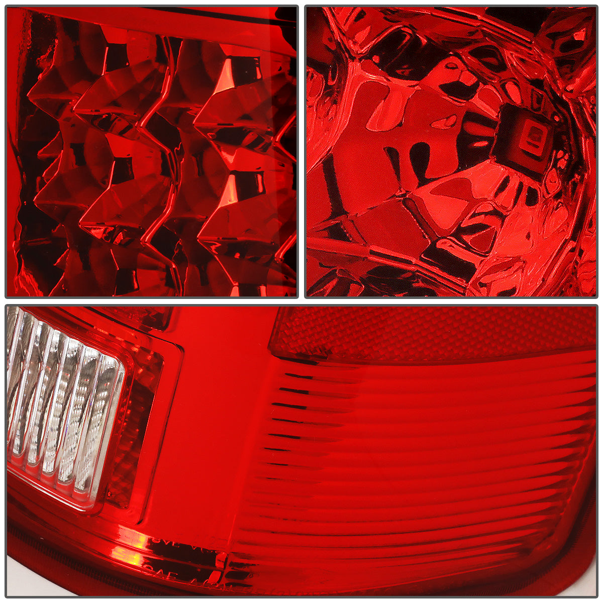 FAROS TRASEROS 07-13 GMC SIERRA 1500 - 07-14 GMC SIERRA 2500HD 3500HD - DOES NOT FIT DUALLY MODELS, DOES NOT FIT DENALI MODELS, DOES NOT FIT MODELS WITH 921 BACKUP BULB MODELS - LED - CHROME / RED