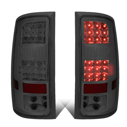 FAROS TRASEROS 07-13 GMC SIERRA 1500 - 07-14 GMC SIERRA 2500HD 3500HD - DOES NOT FIT DUALLY MODELS, DOES NOT FIT DENALI MODELS, DOES NOT FIT MODELS WITH 921 BACKUP BULB MODELS - LED - CHROME / SMOKE