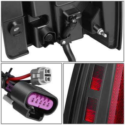 FAROS TRASEROS 07-14 CHEVY TAHOE SUBURBAN GMC YUKON DENALI - LED - BLACK
