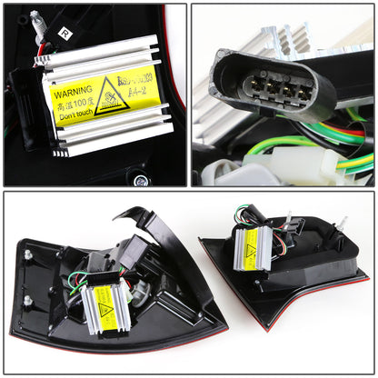 FAROS TRASEROS 05-08 AUDI S4 , A4 , A4 QUATTRO - 3D - TRON STYLE LED - CLEAR / RED