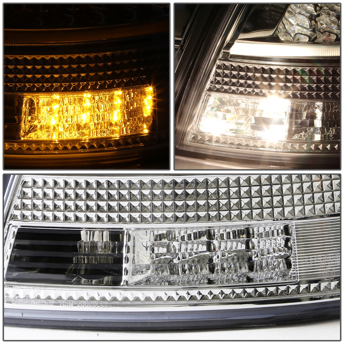 FAROS TRASEROS 05-08 AUDI S4 , A4 , A4 QUATTRO - 3D - TRON STYLE LED - CLEAR / RED