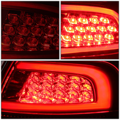 FAROS TRASEROS 05-08 AUDI S4 , A4 , A4 QUATTRO - 3D - TRON STYLE LED - SMOKE / RED