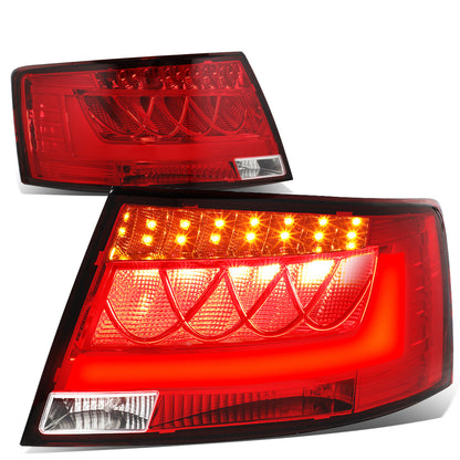 FAROS TRASEROS 05-08 AUDI A6 , A6 QUATTRO - 3D - LED - RED / CLEAR