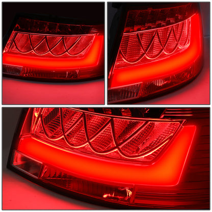 FAROS TRASEROS 05-08 AUDI A6 , A6 QUATTRO - 3D - LED - RED / CLEAR