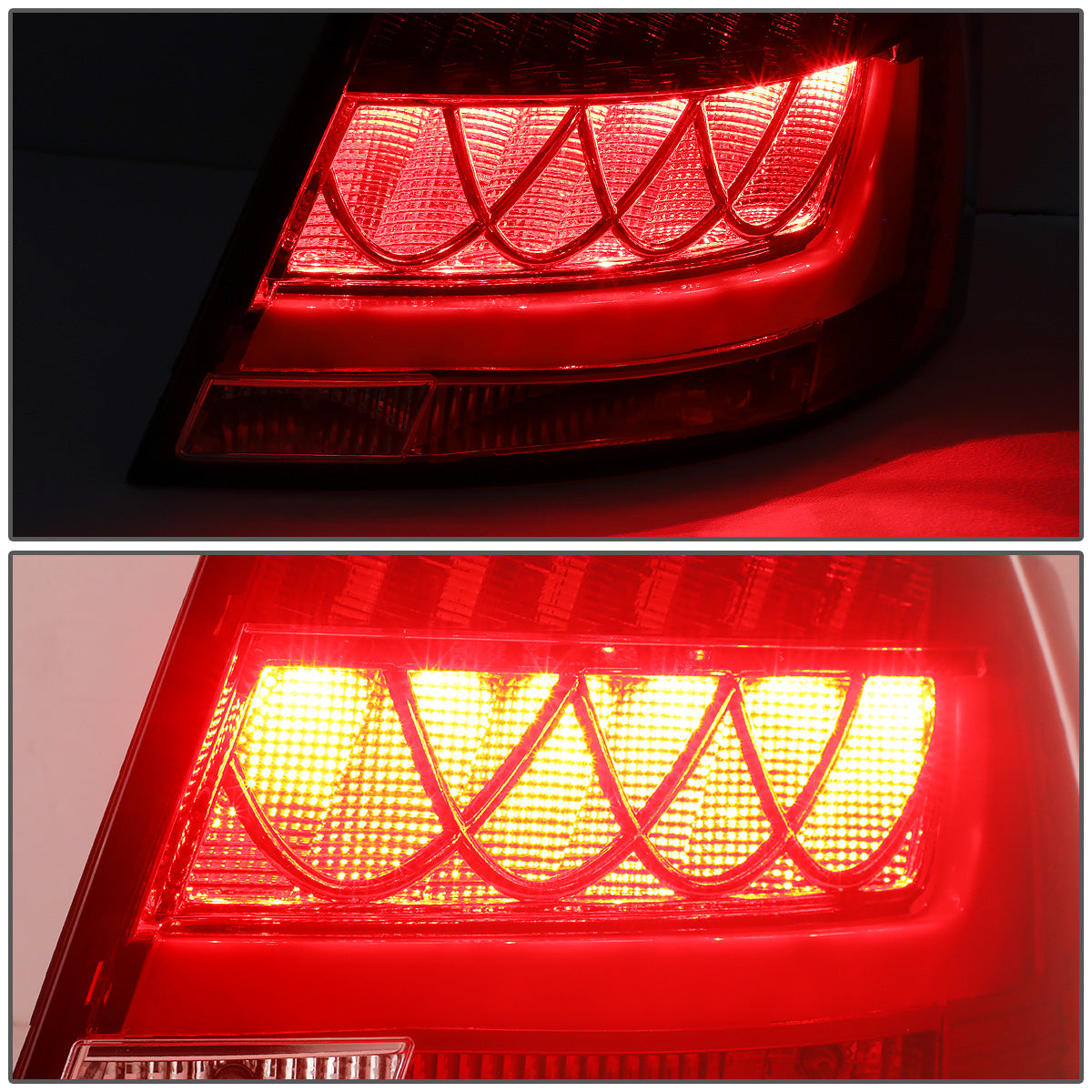 FAROS TRASEROS 05-08 AUDI A6 , A6 QUATTRO - 3D - LED - RED / CLEAR