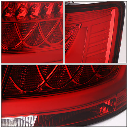 FAROS TRASEROS 05-08 AUDI A6 , A6 QUATTRO - 3D - LED - RED / CLEAR