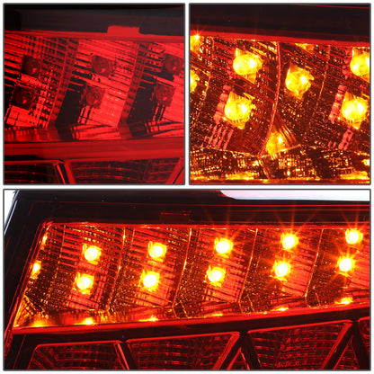 FAROS TRASEROS 05-08 AUDI A6 , A6 QUATTRO - 3D - LED - RED / CLEAR