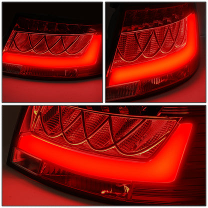 FAROS TRASEROS 05-08 AUDI A6 , A6 QUATTRO - 3D - LED - RED / SMOKE