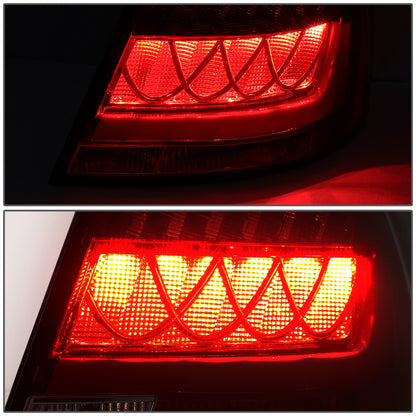 FAROS TRASEROS 05-08 AUDI A6 , A6 QUATTRO - 3D - LED - RED / SMOKE