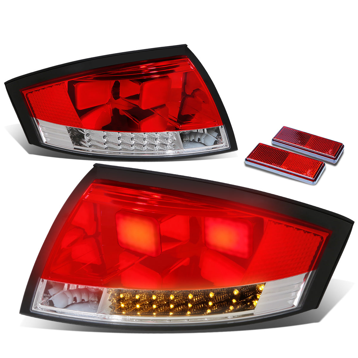 FAROS TRASEROS 99-06 AUDI TT , TT QUATTRO - 3D - LED - RED / CLEAR