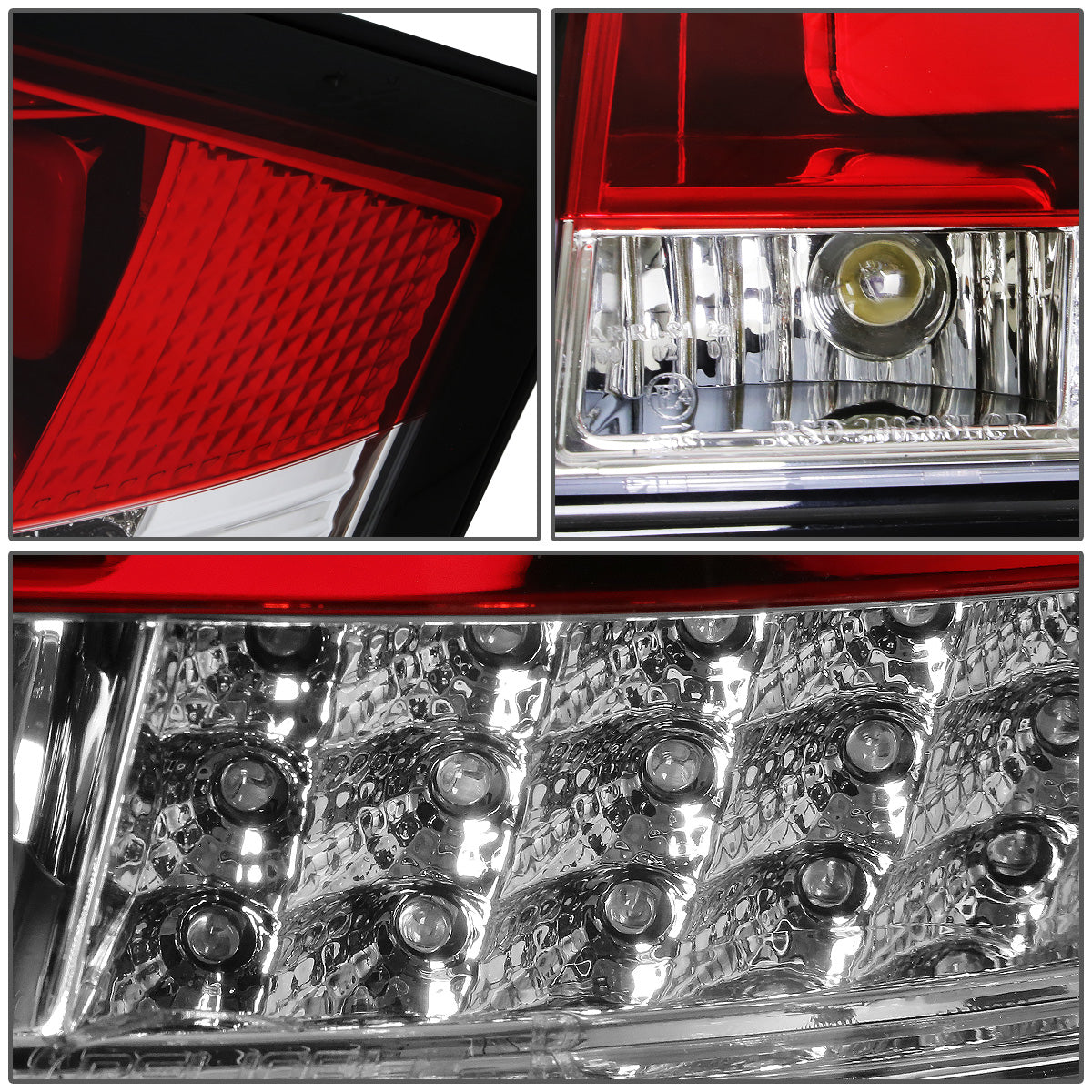 FAROS TRASEROS 99-06 AUDI TT , TT QUATTRO - 3D - LED - RED / CLEAR