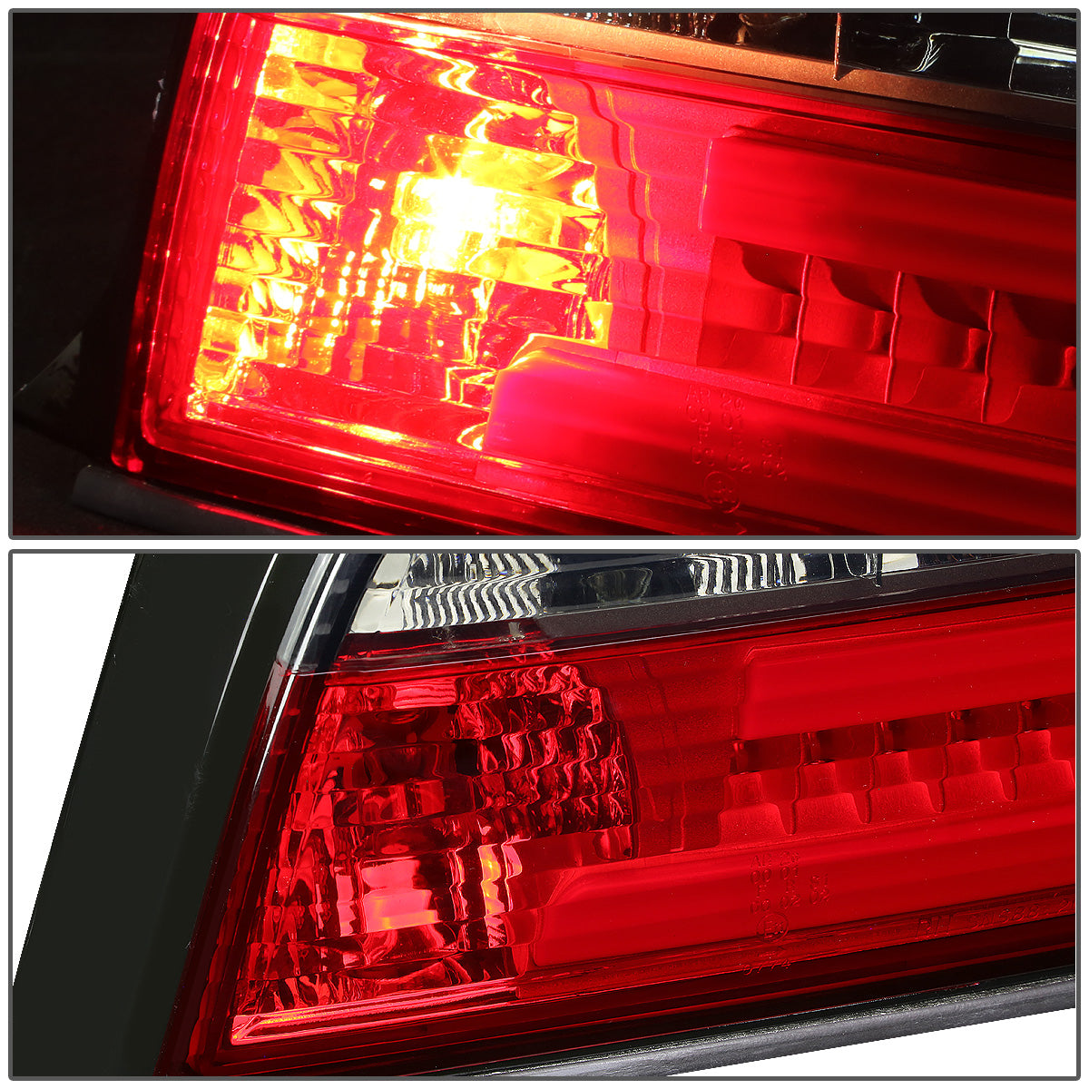 FAROS TRASEROS 92-99 BMW 3-SERIES E36 2-DR - 3D BAR - LED - RED / CLEAR