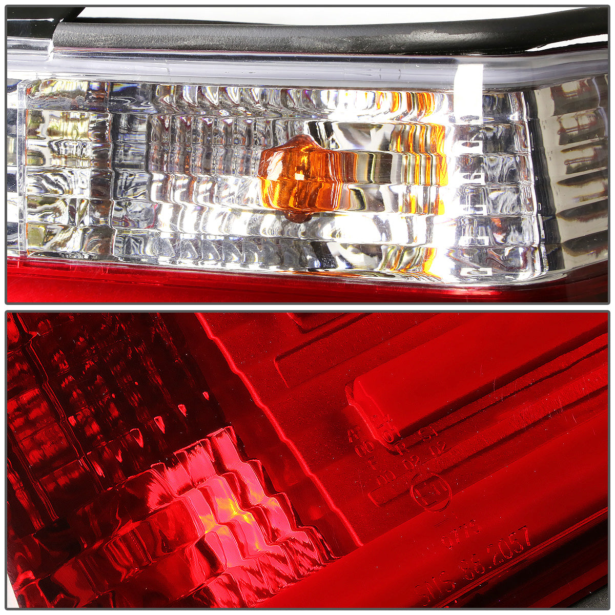 FAROS TRASEROS 92-98 BMW 3-SERIES E36 4-DR - 3D STRIP - LED - CHROME / RED