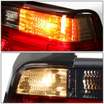 FAROS TRASEROS 92-99 BMW 3-SERIES E36 4-DR - 3D BAR - LED - RED / SMOKE