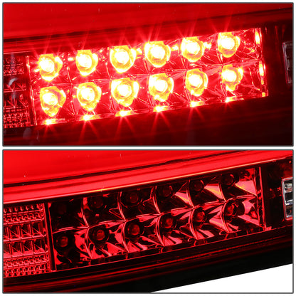 FAROS TRASEROS 08-10 BMW 5-SERIES E60 - 4-DR - 3D STRIP - LED - RED / CLEAR