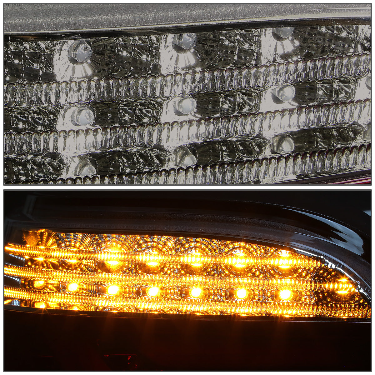 FAROS TRASEROS 08-10 BMW 5-SERIES E60 - 4-DR - 3D STRIP - LED - SMOKE / RED