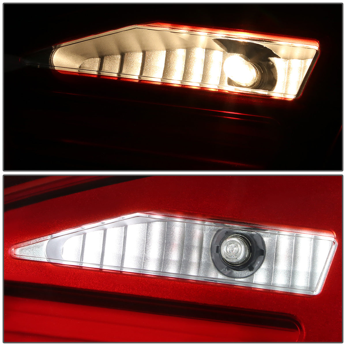 FAROS TRASEROS 05-08 BMW 3-SERIES E90 4-DR - 3D STRIP - LED - RED / CLEAR