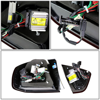 FAROS TRASEROS 05-08 BMW 3-SERIES E90 4-DR - 3D STRIP - LED - RED / SMOKE
