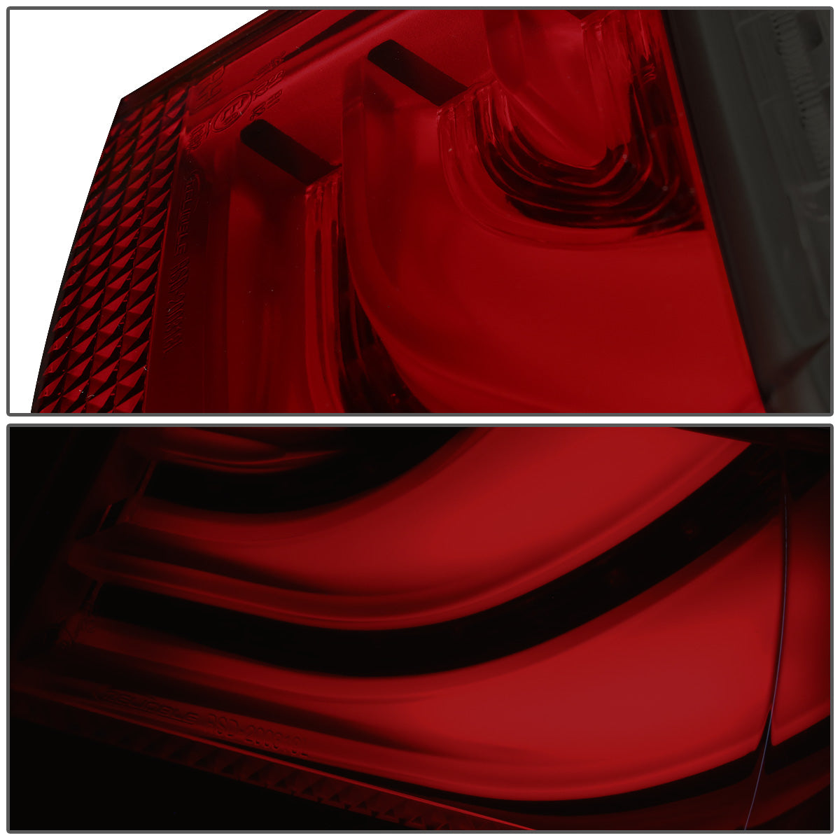 FAROS TRASEROS 05-08 BMW 3-SERIES E90 4-DR - 3D STRIP - LED - RED / SMOKE