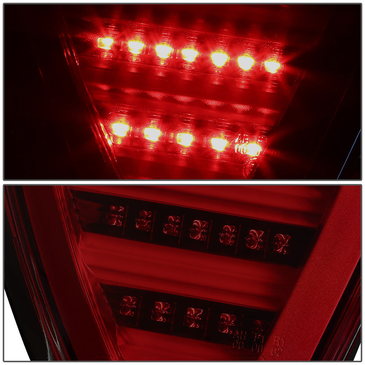 FAROS TRASEROS 05-08 BMW 3-SERIES E90 4-DR - 3D STRIP - LED - RED / SMOKE