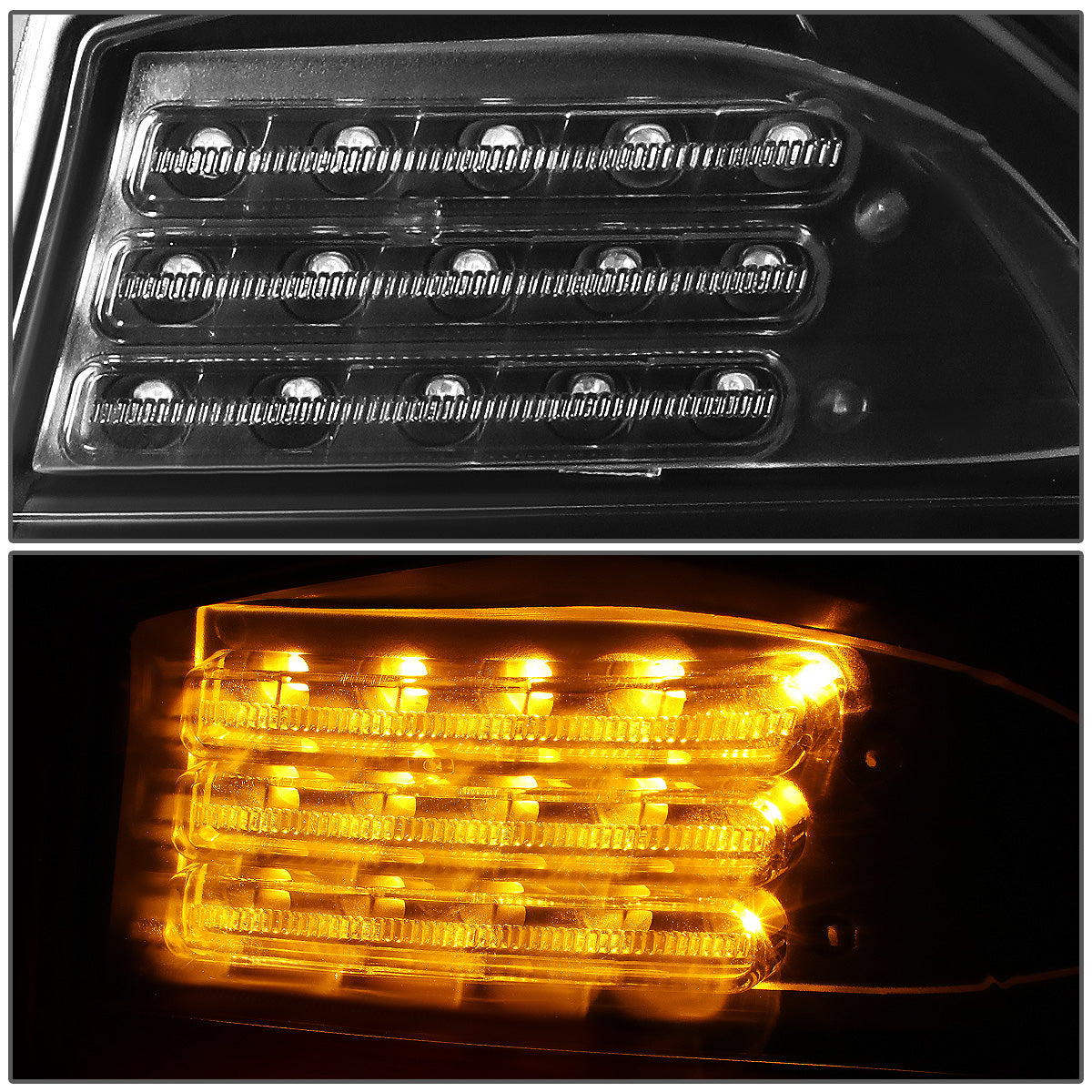 FAROS TRASEROS 09-11 BMW 3-SERIES E90 - 3D STRIP - LED - BLACK / SMOKE