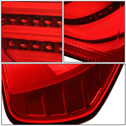 FAROS TRASEROS 09-11 BMW 3-SERIES E90 - 3D STRIP - LED - RED / RED