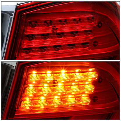 FAROS TRASEROS 09-11 BMW 3-SERIES E90 - 3D STRIP - LED - RED / RED