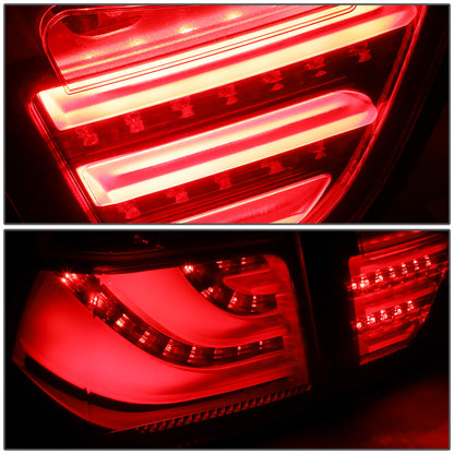 FAROS TRASEROS 09-11 BMW 3-SERIES E90 - 3D STRIP - LED - RED / SMOKE