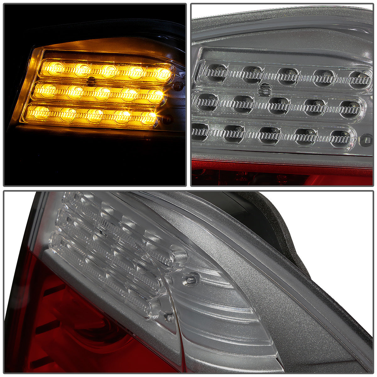 FAROS TRASEROS 09-11 BMW 3-SERIES E90 - 3D STRIP - LED - RED / SMOKE