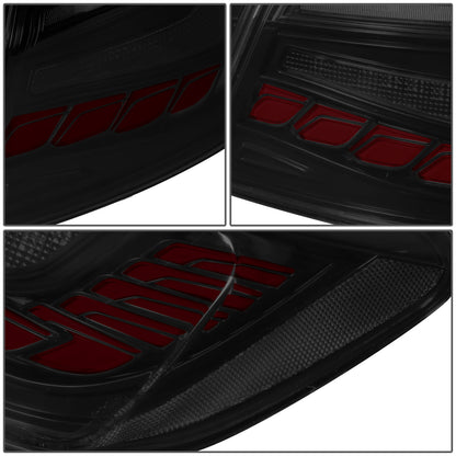 FAROS TRASEROS 11-16 BMW 528I / 11-16 BMW 535I / 12-16 BMW 550I / 12-16 BMW M5 / 12-16 BMW ACTIVEHYBRID 5 - FITS SEDAN MODELS ONLY - 3D BAR - LED - SMOKE / RED