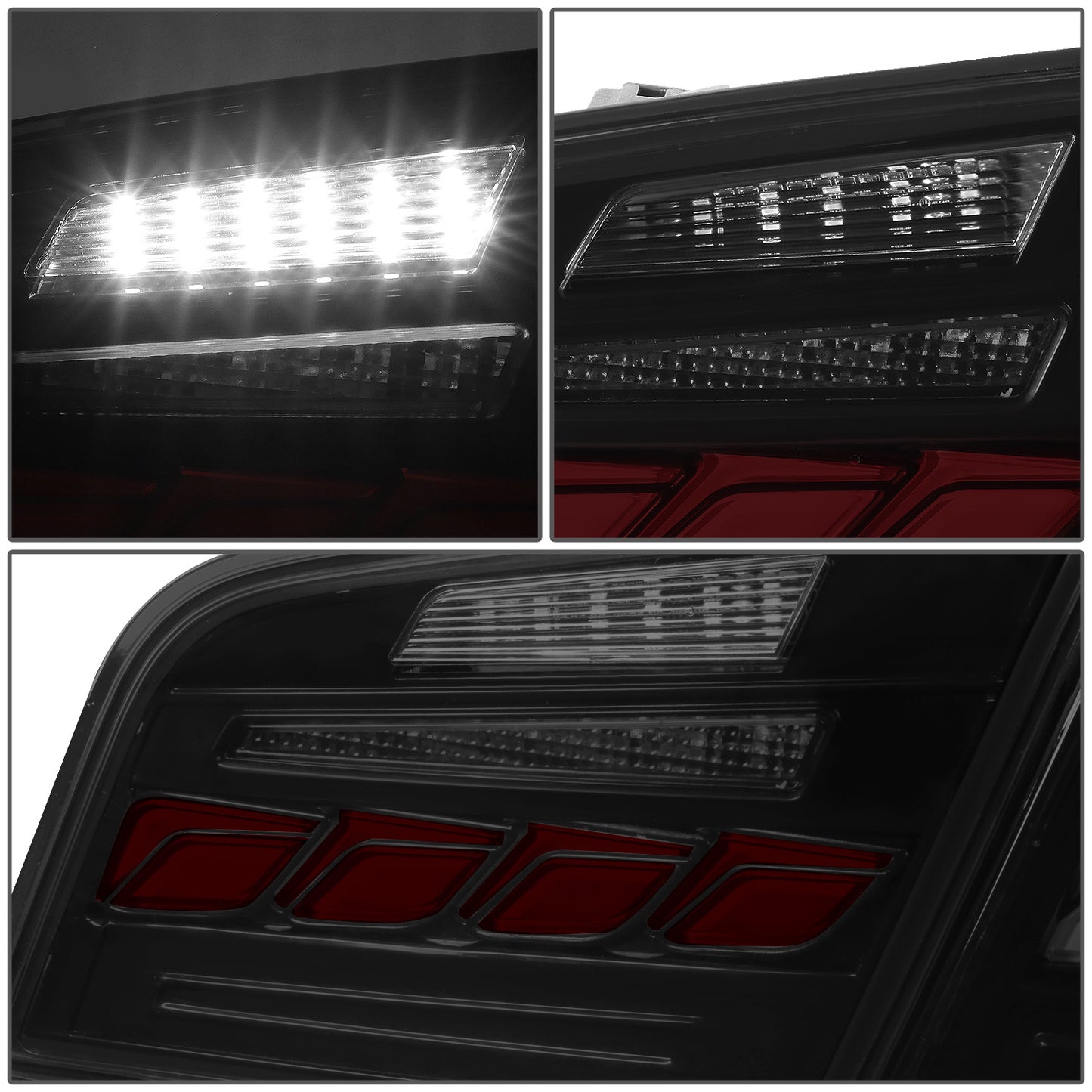FAROS TRASEROS 11-16 BMW 528I / 11-16 BMW 535I / 12-16 BMW 550I / 12-16 BMW M5 / 12-16 BMW ACTIVEHYBRID 5 - FITS SEDAN MODELS ONLY - 3D BAR - LED - SMOKE / RED