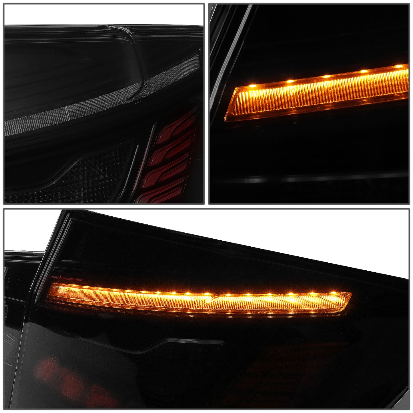 FAROS TRASEROS 11-16 BMW 528I / 11-16 BMW 535I / 12-16 BMW 550I / 12-16 BMW M5 / 12-16 BMW ACTIVEHYBRID 5 - FITS SEDAN MODELS ONLY - 3D BAR - LED - SMOKE / RED