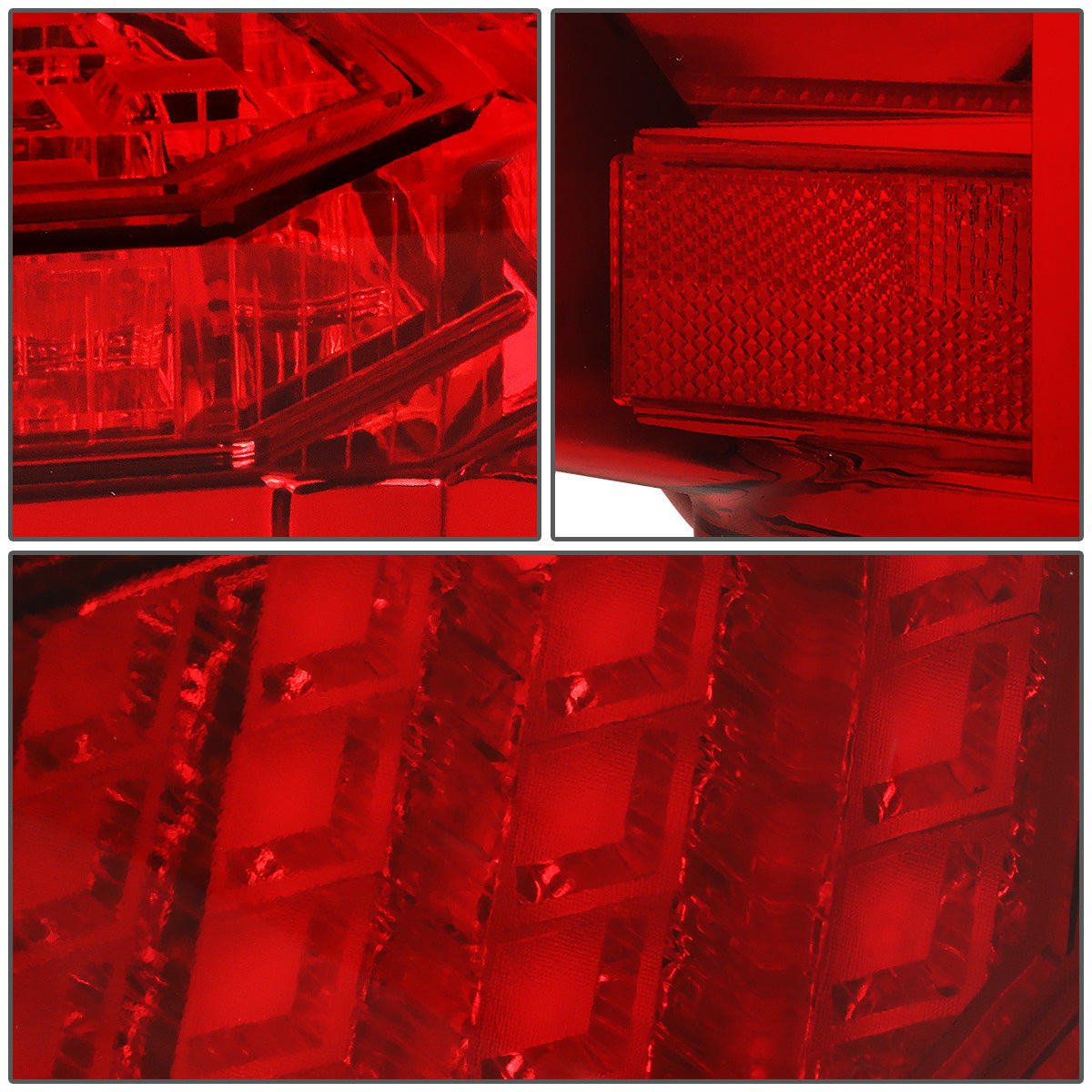 FAROS TRASEROS 15-17 FORD F-150 - 3D STRIP - TRON STYLE - LED - CHROME / RED