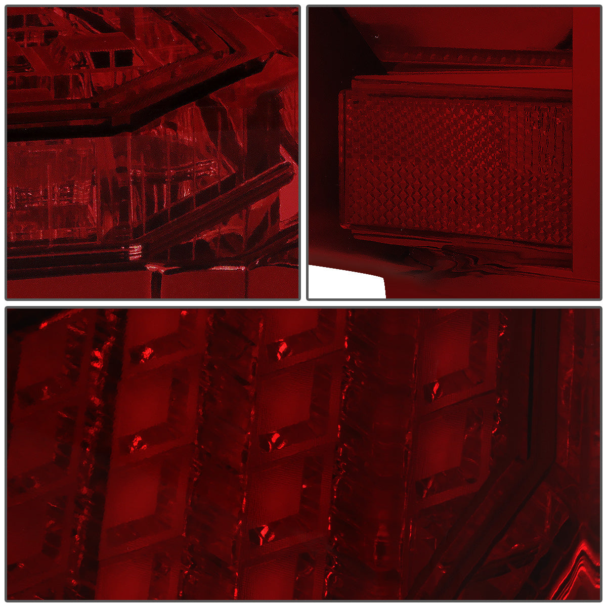 FAROS TRASEROS 15-17 FORD F-150 - 3D STRIP - TRON STYLE - LED - RED / SMOKE