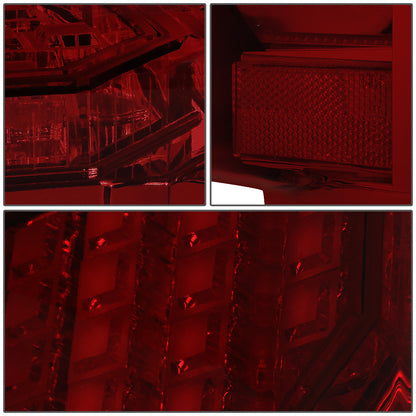 FAROS TRASEROS 15-17 FORD F-150 - 3D STRIP - TRON STYLE - LED - RED / SMOKE