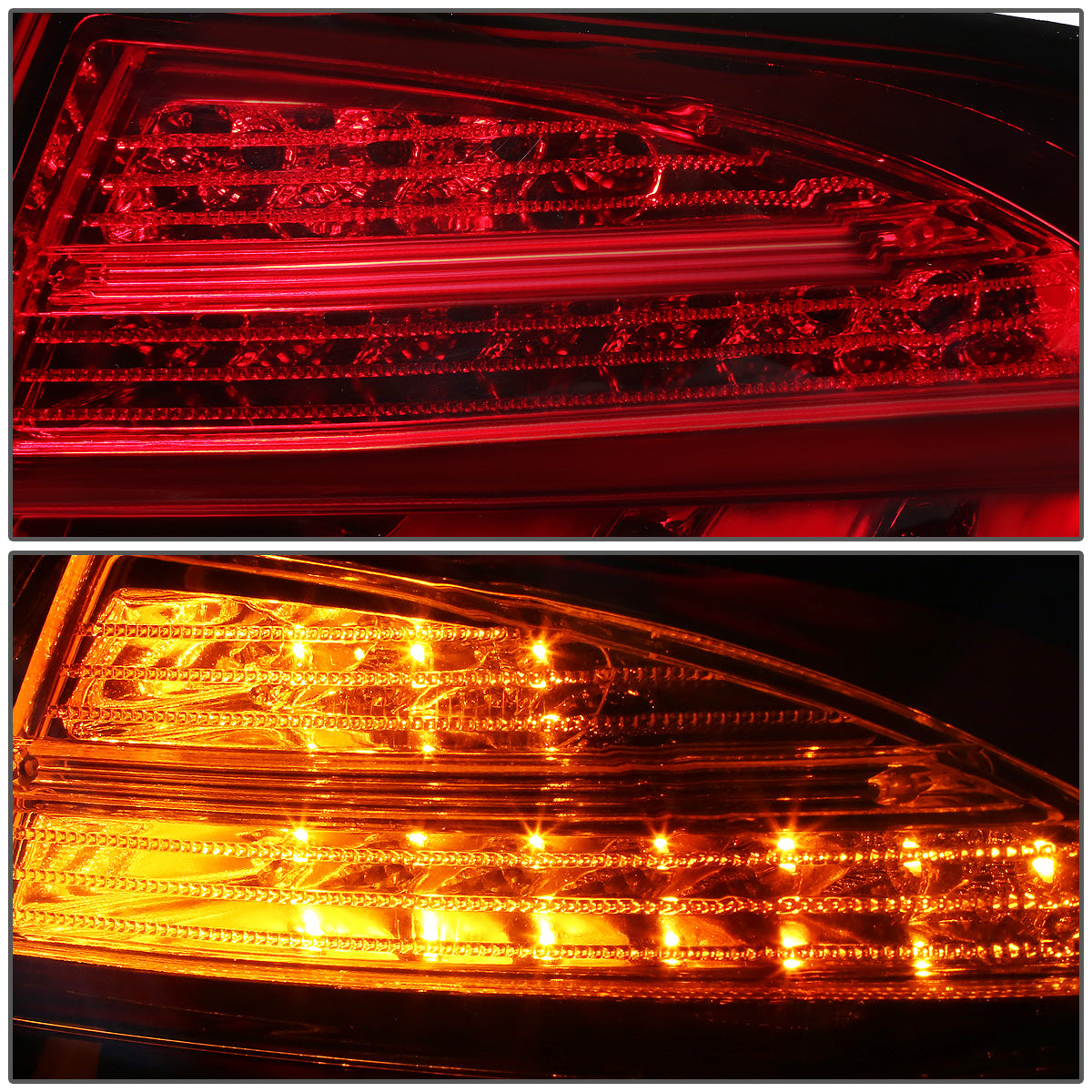 FAROS TRASEROS 13-15 BMW 3-SERIES F30 - 4DR - 3D STRIP - LED - RED / CLEAR