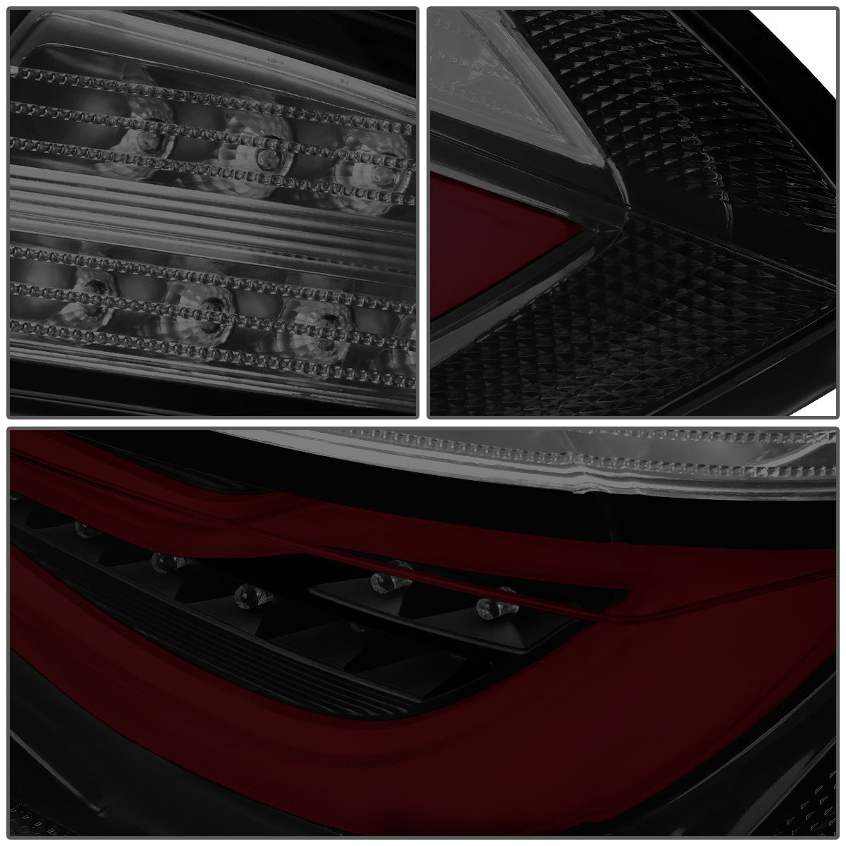 FAROS TRASEROS 12-13 BMW 325I 4-DR / 12-15 BMW 320I, 328I, 335I 4-DR / 14-15 BMW 328D 4-DR - 3D STRIP - LED - BLACK / SMOKE