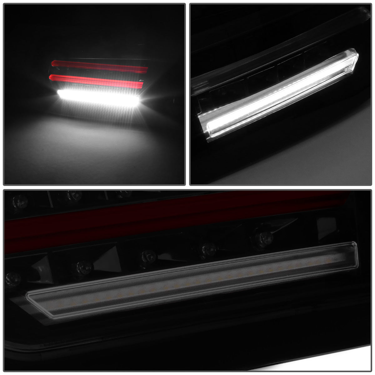 FAROS TRASEROS 12-13 BMW 325I 4-DR / 12-15 BMW 320I, 328I, 335I 4-DR / 14-15 BMW 328D 4-DR - 3D STRIP - LED - BLACK / SMOKE
