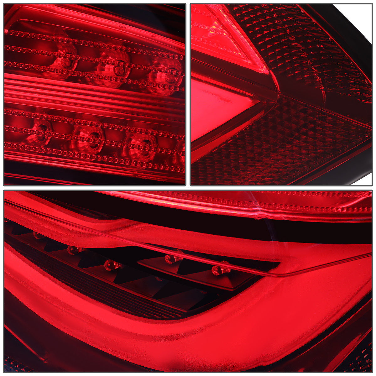 FAROS TRASEROS 12-13 BMW 325I 4-DR / 12-15 BMW 320I, 328I, 335I 4-DR / 14-15 BMW 328D 4-DR - 3D STRIP - LED - RED / CLEAR