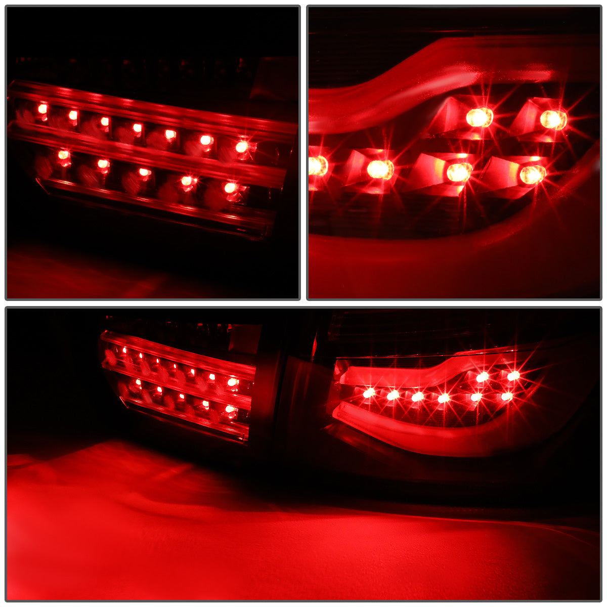 FAROS TRASEROS 12-13 BMW 325I 4-DR / 12-15 BMW 320I, 328I, 335I 4-DR / 14-15 BMW 328D 4-DR - 3D STRIP - LED - RED / CLEAR