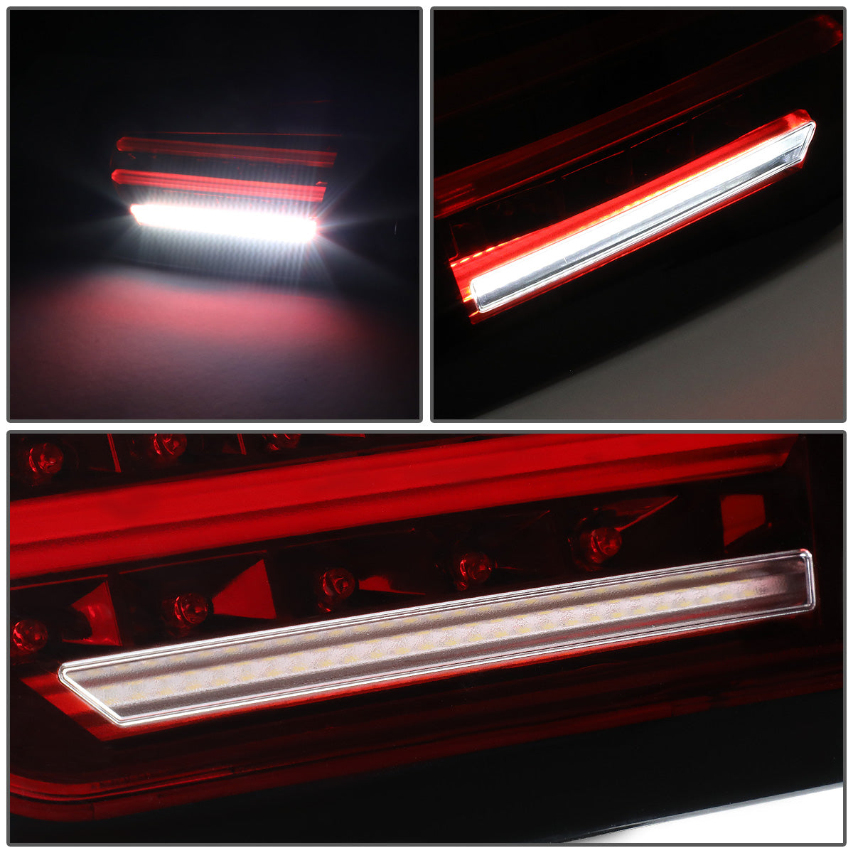 FAROS TRASEROS 12-13 BMW 325I 4-DR / 12-15 BMW 320I, 328I, 335I 4-DR / 14-15 BMW 328D 4-DR - 3D STRIP - LED - RED / CLEAR