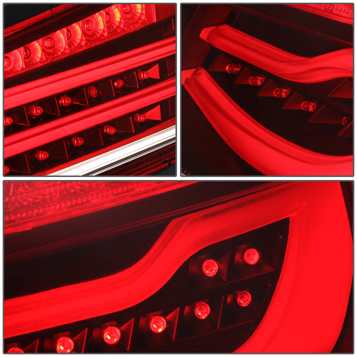 FAROS TRASEROS 12-13 BMW 325I 4-DR / 12-15 BMW 320I, 328I, 335I 4-DR / 14-15 BMW 328D 4-DR - 3D STRIP - LED - RED / CLEAR