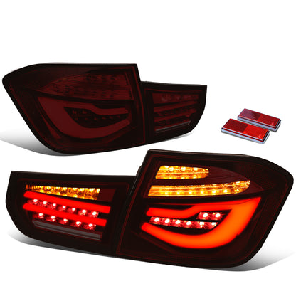 FAROS TRASEROS 12-13 BMW 325I 4-DR / 12-15 BMW 320I, 328I, 335I 4-DR / 14-15 BMW 328D 4-DR - 3D STRIP - LED - RED / SMOKE