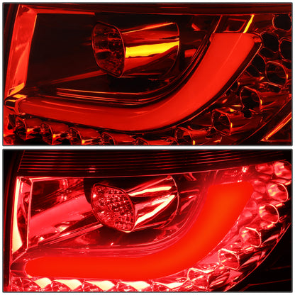 FAROS TRASEROS 10-14 VOLKSWAGEN GOLF HATCHBACK - 3D STRIP - LED - RED / CLEAR