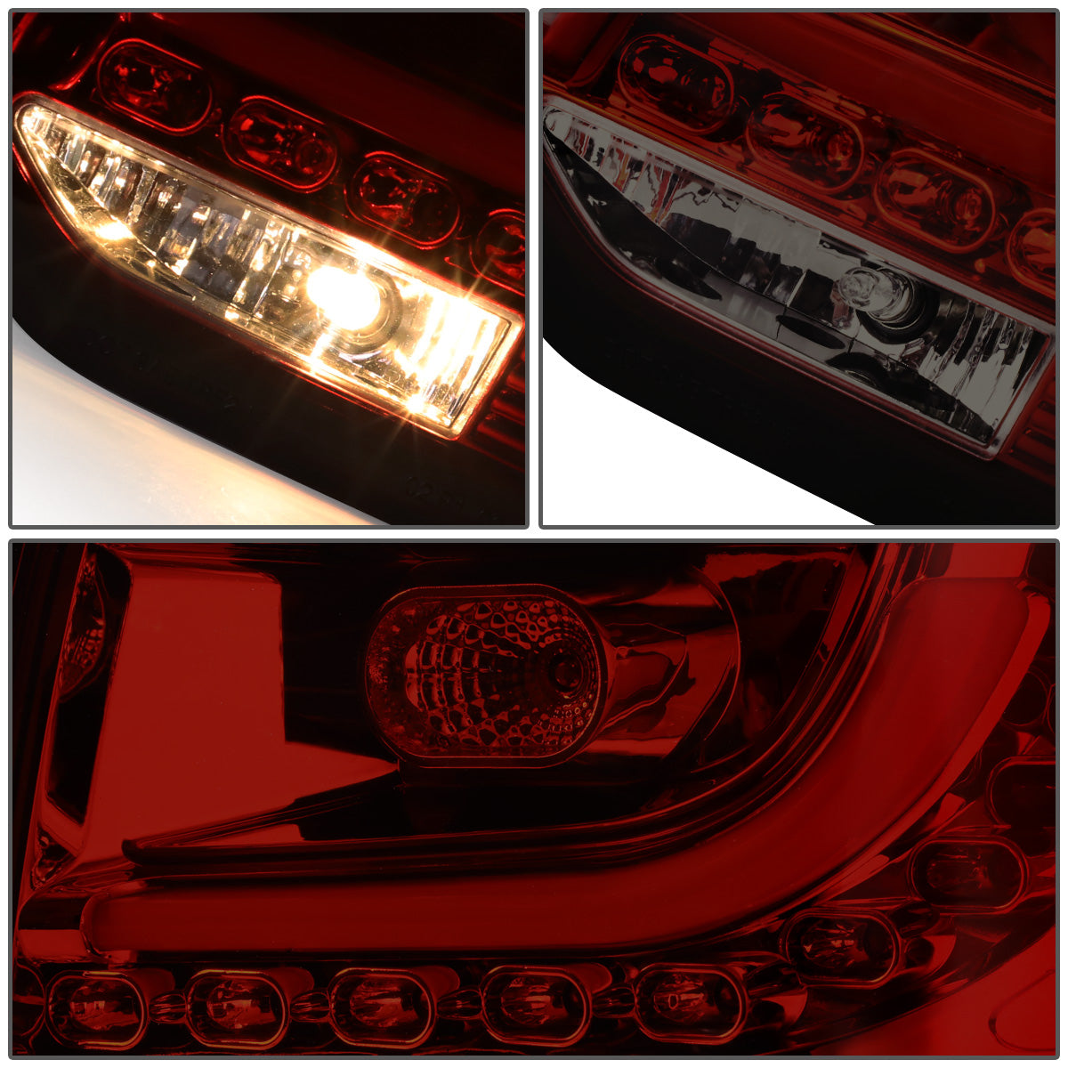 FAROS TRASEROS 10-14 VOLKSWAGEN GOLF HATCHBACK - 3D STRIP - LED - RED / SMOKE